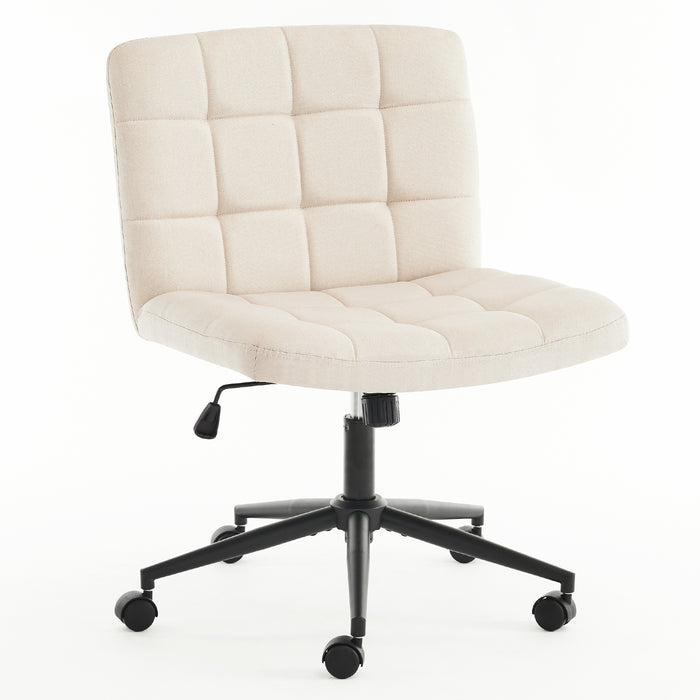 Keavey Linen Fabric Swivel Task Chair