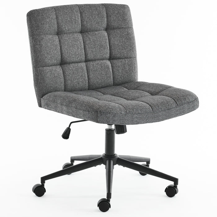 Keavey Linen Fabric Swivel Task Chair