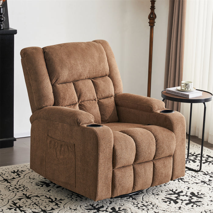 Furnimart 360° Swivel Rocker Recliner Chair