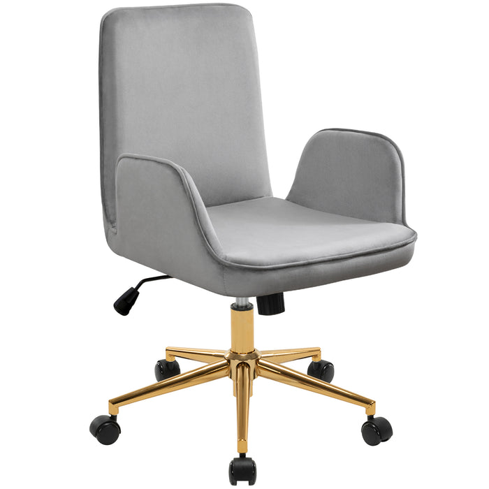 Erika Velvet Upholstered Home Office Chair