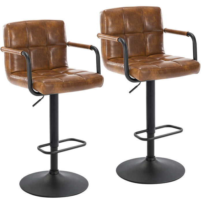 Crosdy Leather Bar Stools