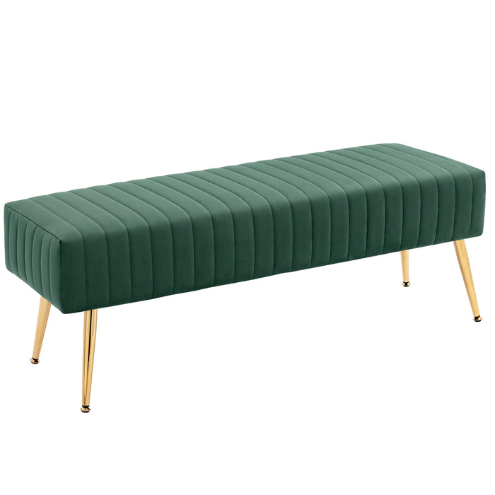 Bretton Velvet Upholstered Bench