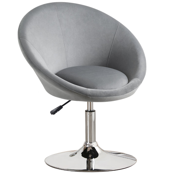 Ruelle Swivel Accent Barrel Chair in Velvet