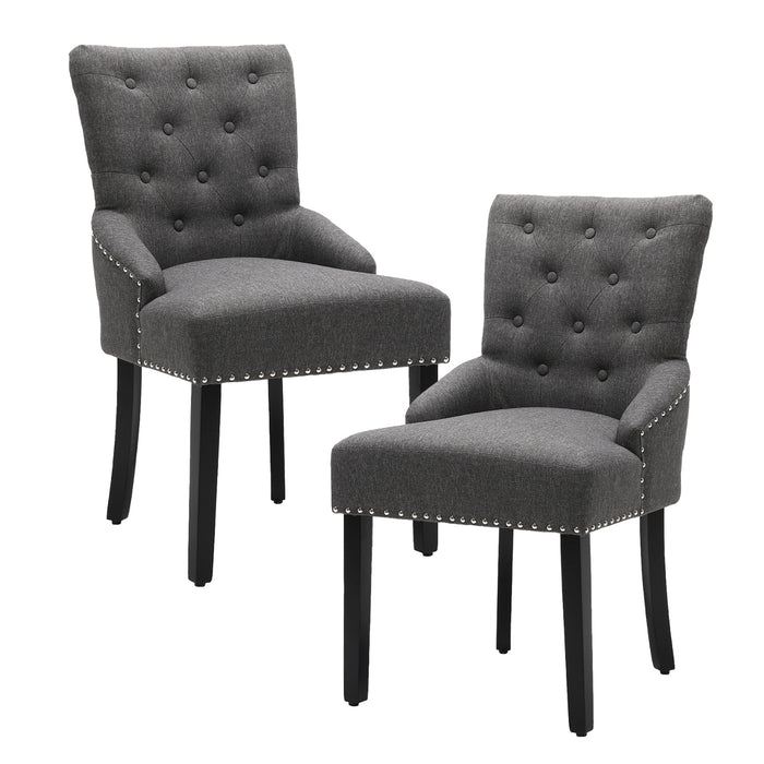 Charlack Tufted Parsons Chair Set of 2