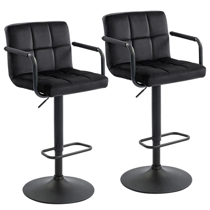 Crosdy Velvet Bar Stools