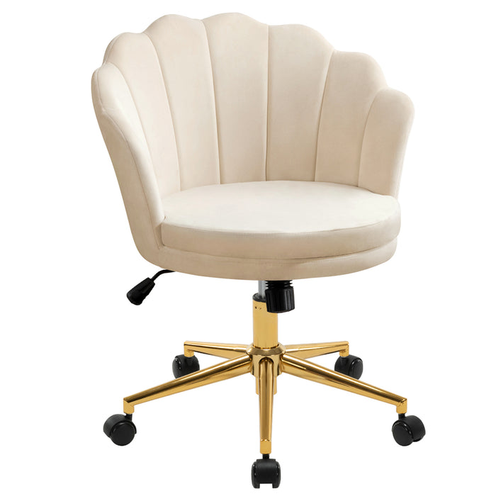 Louise Seashell Velvet Task Chair