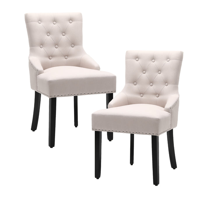 Charlack Tufted Parsons Chair Set of 2