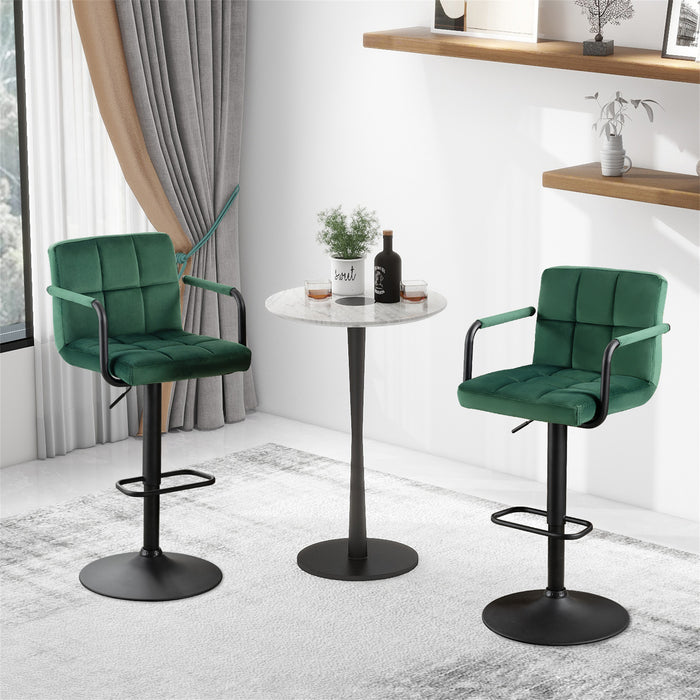 Crosdy Velvet Bar Stools