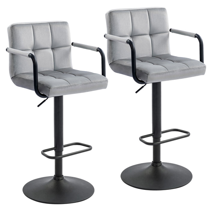 Crosdy Velvet Bar Stools