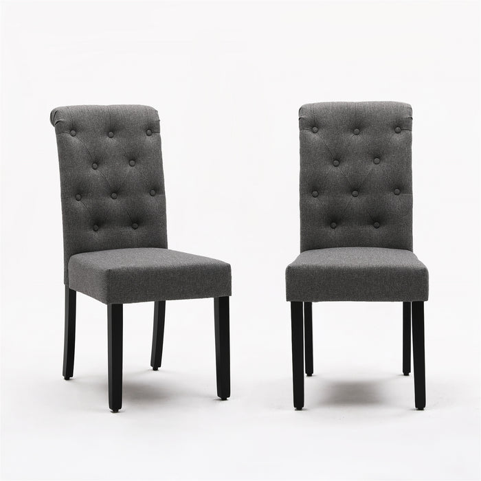 Charlotte Tufted Parsons Chair Set of 2