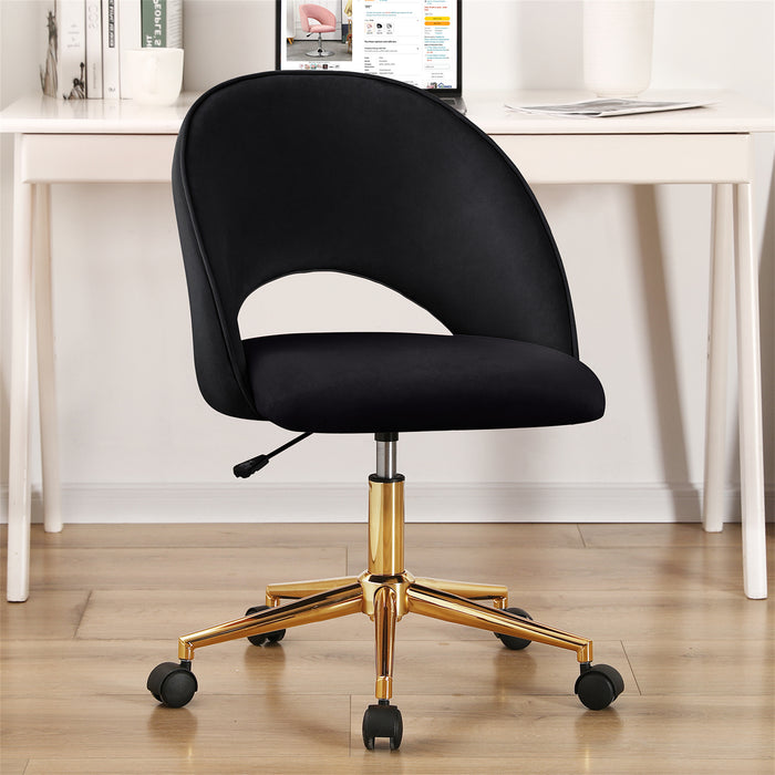 Lourdes Criddle Velvet Task Chair