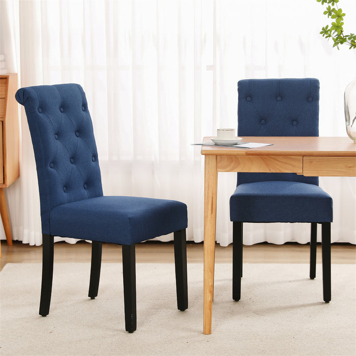 Charlotte Tufted Parsons Chair Set of 2