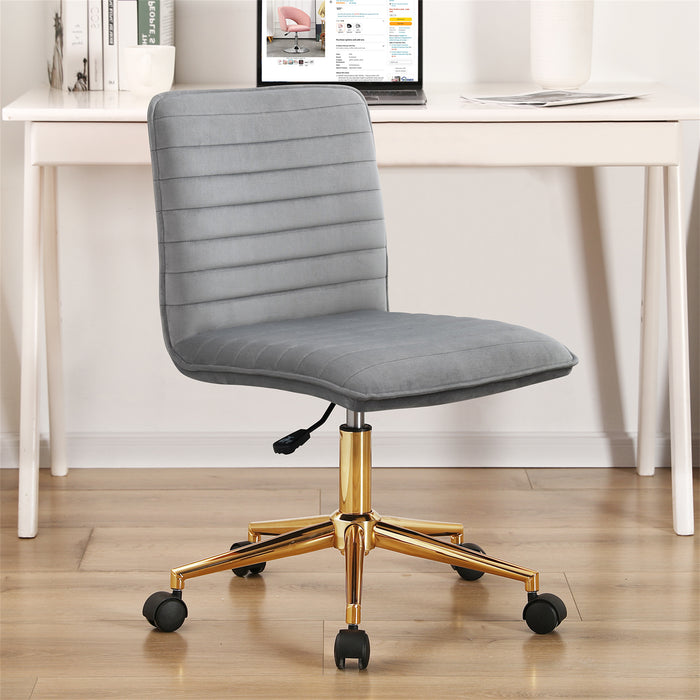 Auctin Upholstered Office Chair in Velvet