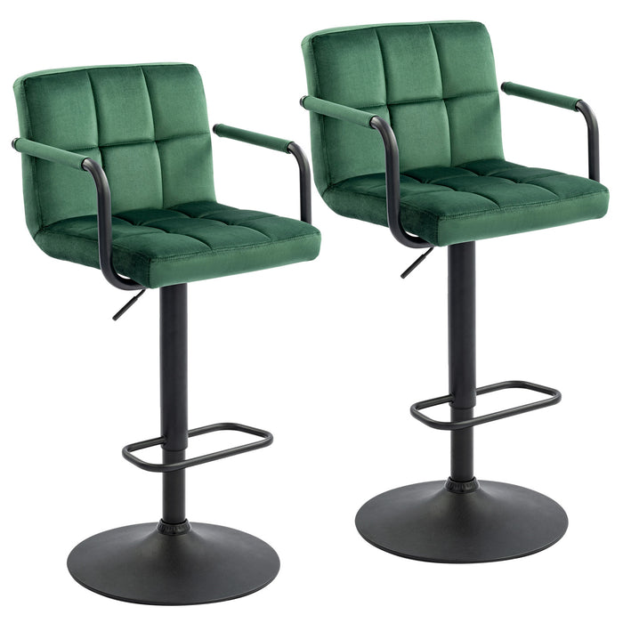 Crosdy Velvet Bar Stools