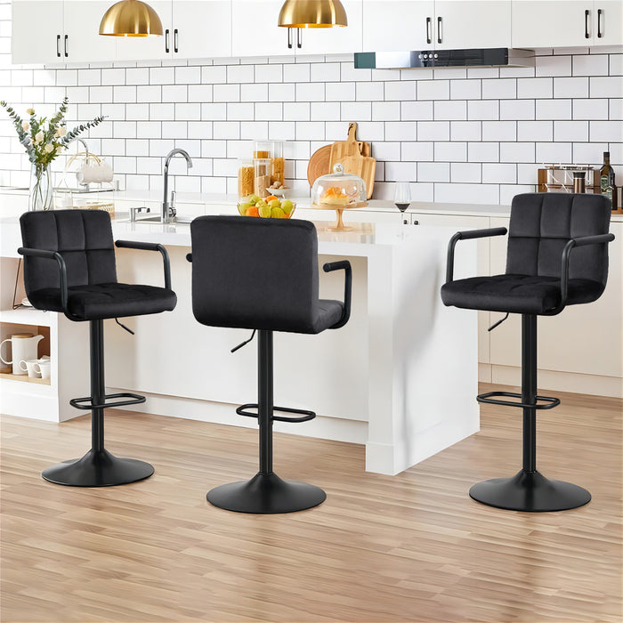 Crosdy Velvet Bar Stools