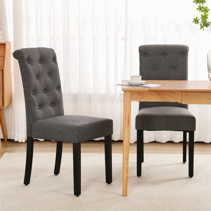 Charlotte Tufted Parsons Chair Set of 2