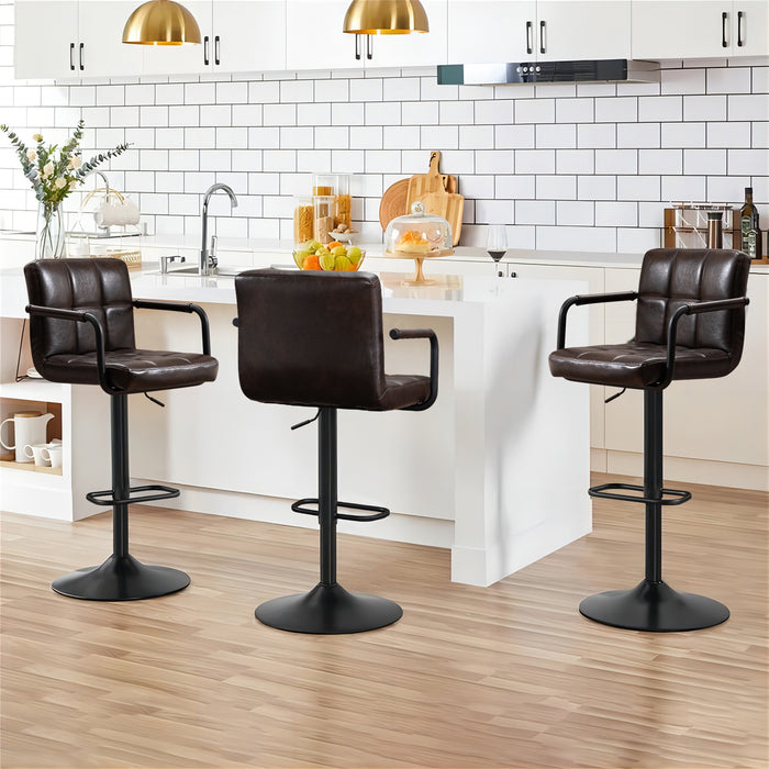 Crosdy Leather Bar Stools