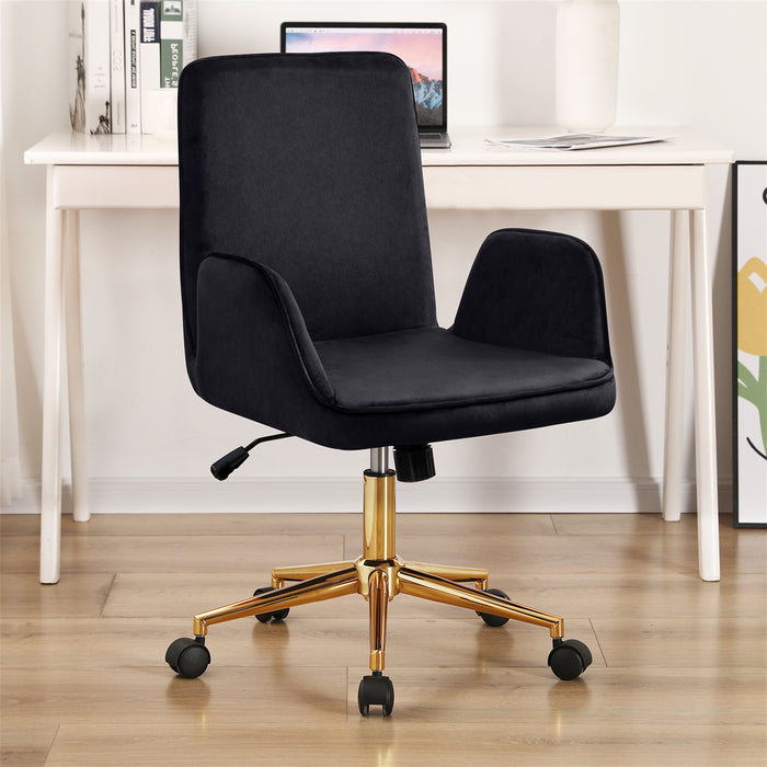 Erika Velvet Upholstered Home Office Chair