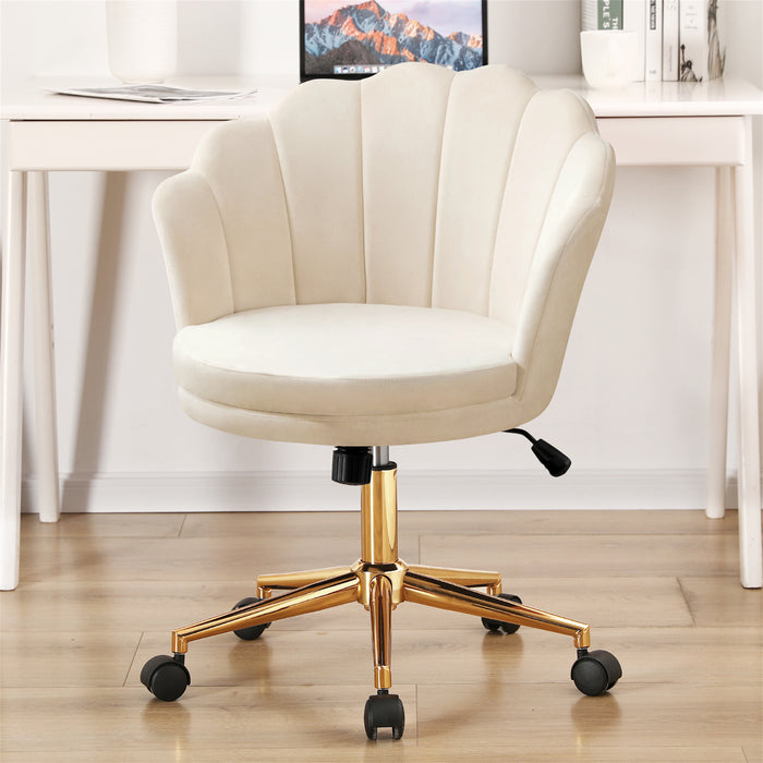 Louise Seashell Velvet Task Chair