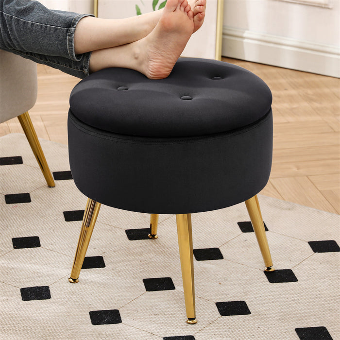 Marny Round Storage Stool