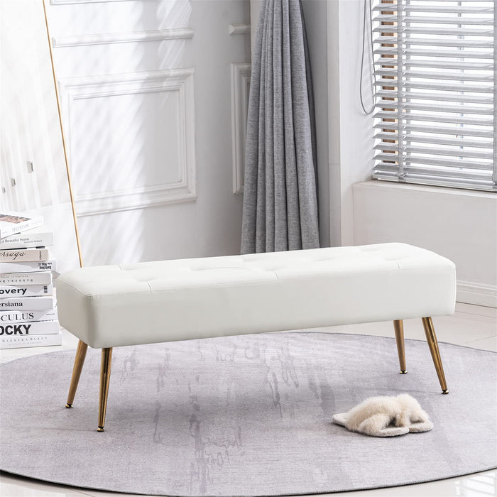 Bretton PU Leather Bench