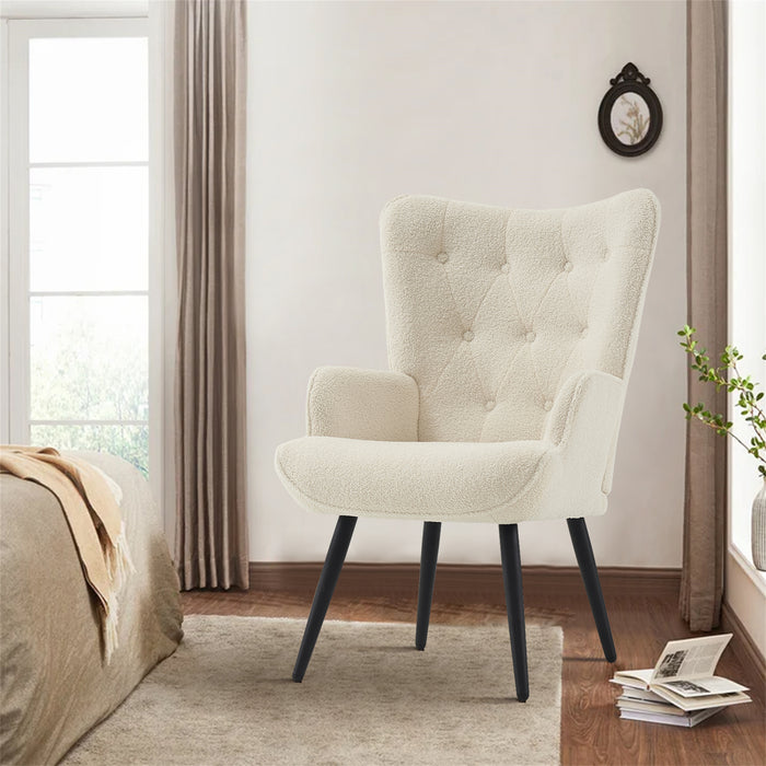 Ethelsville Sherpa Tufted Armchair