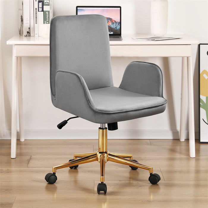 Erika Velvet Upholstered Home Office Chair