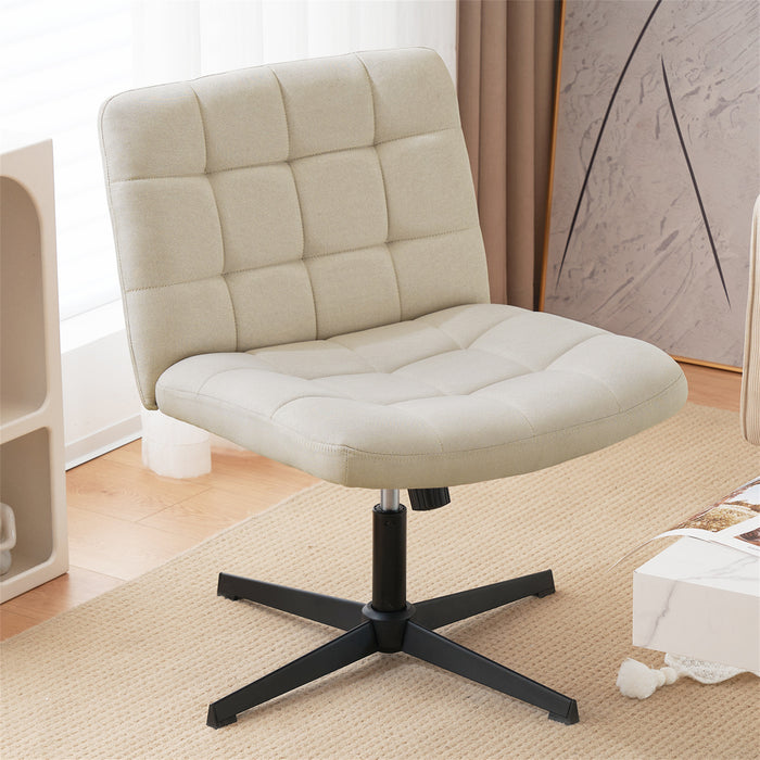 Yumaira Linen Fabric Ergonomic Task Chair