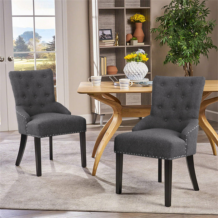 Charlack Tufted Parsons Chair Set of 2