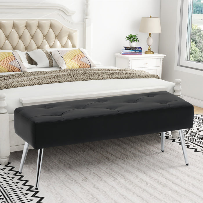 Bretton PU Leather Bench