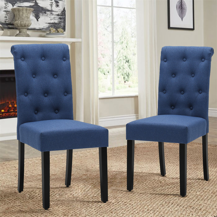 Charlotte Tufted Parsons Chair Set of 2