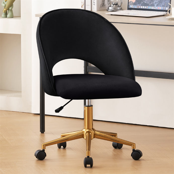 Lourdes Criddle Velvet Task Chair