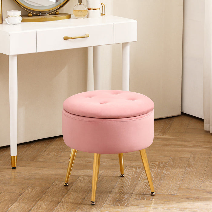 Marny Round Storage Stool