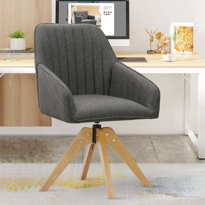 Furnimart Tufted Swivel Task Armchair Furnimart Inc