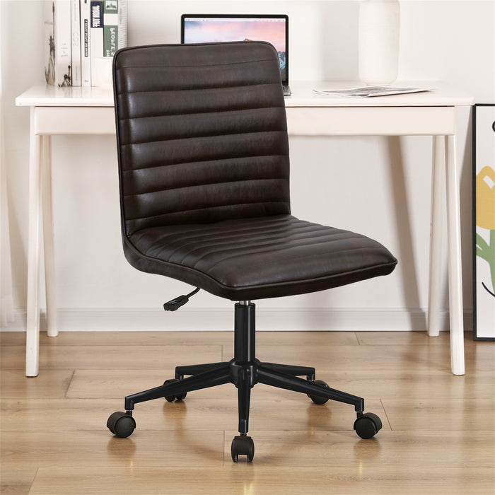 Auctin Upholstered Office Chair in Faux Leather