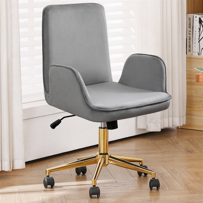 Erika Velvet Upholstered Home Office Chair