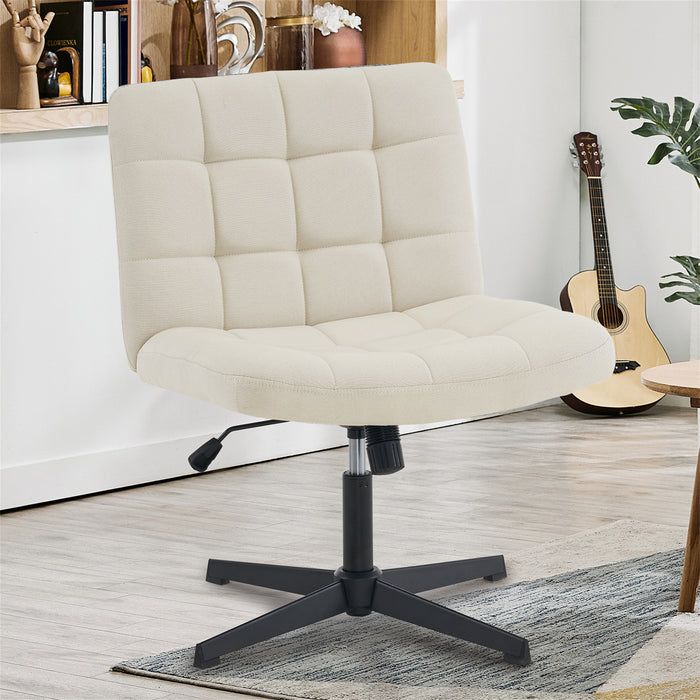 Yumaira Linen Fabric Ergonomic Task Chair