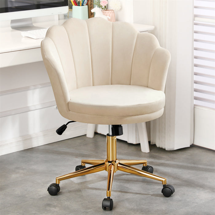 Louise Seashell Velvet Task Chair