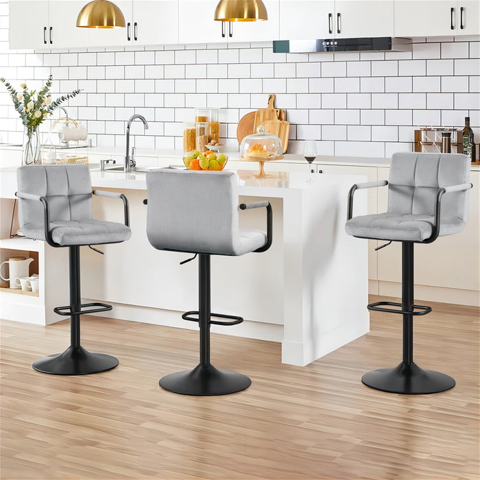 Crosdy Velvet Bar Stools