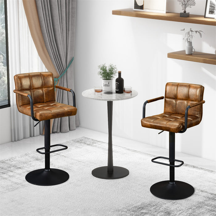 Crosdy Leather Bar Stools