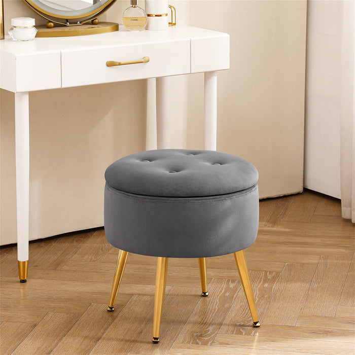 Marny Round Storage Stool