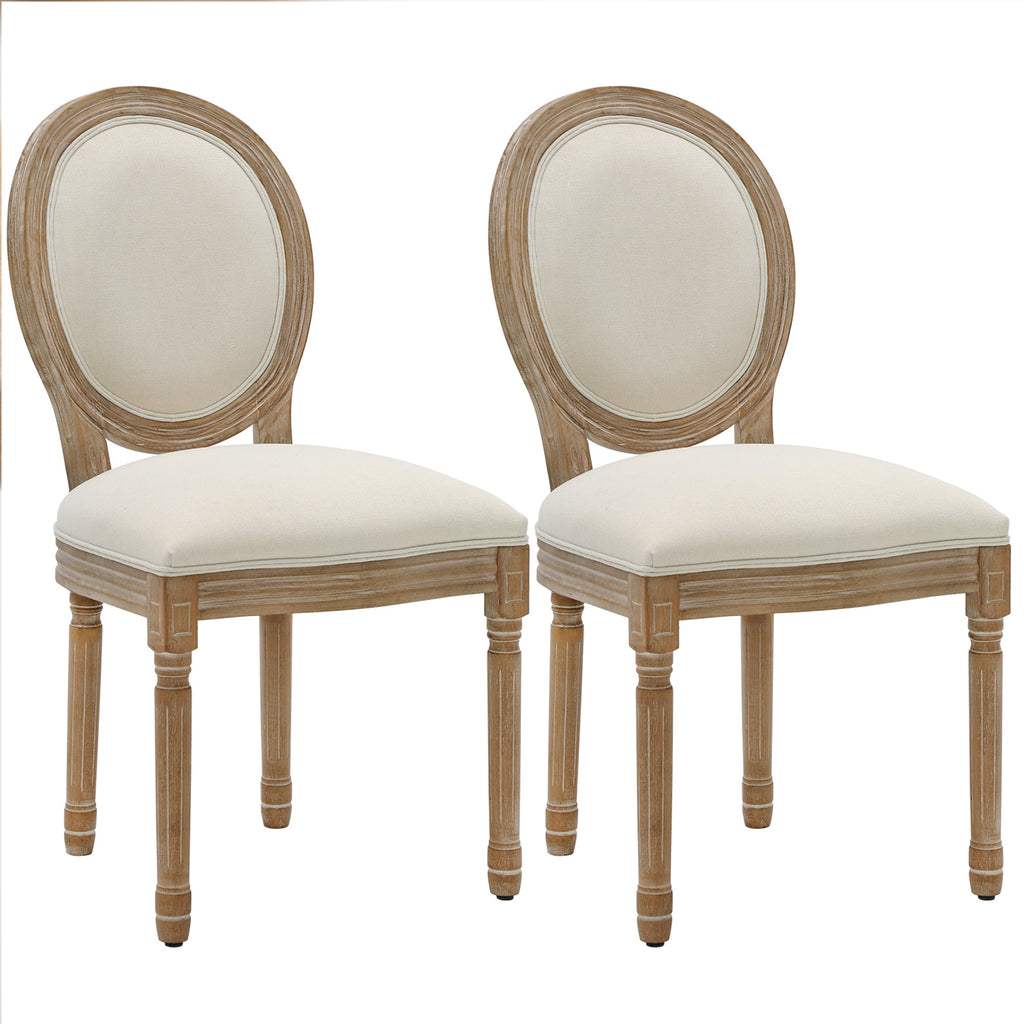 French Dining Chairs Set of 2 Velvet Upholstered King Louis Back Side Chair  Blue