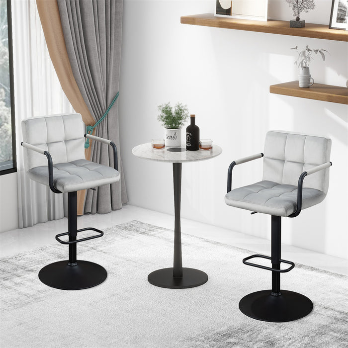 Crosdy Velvet Bar Stools