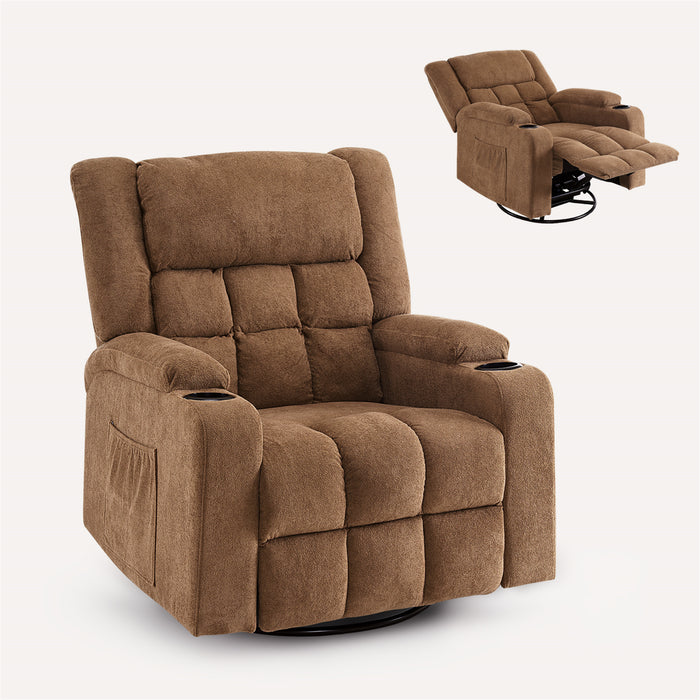 Furnimart 360° Swivel Rocker Recliner Chair