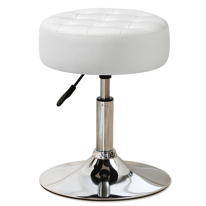 Adrienne 16.5" Wide Leather Vanity Stool