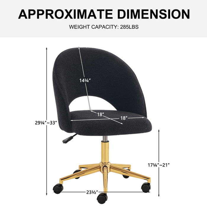 Lourdes Criddle Sherpa Task Chair