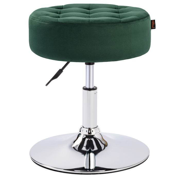 Barlena 16.5"W Velvet Vanity Stool