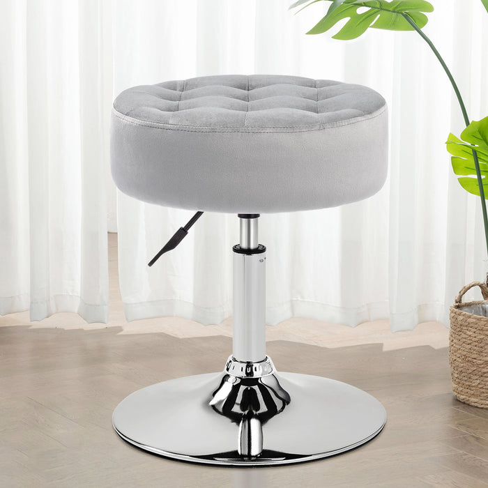 Furnimart Round Velvet Upholstered Vanity Stool — Furnimart Inc