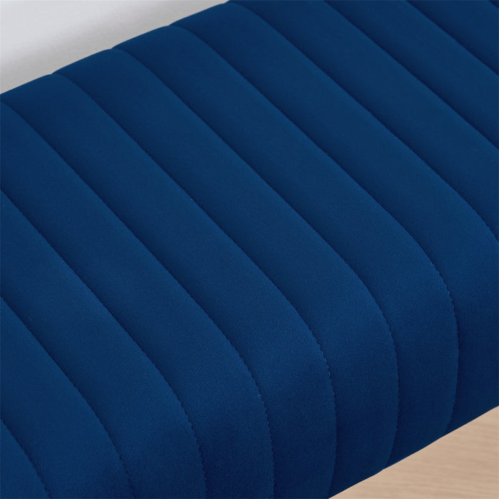 Bretton Velvet Upholstered Bench