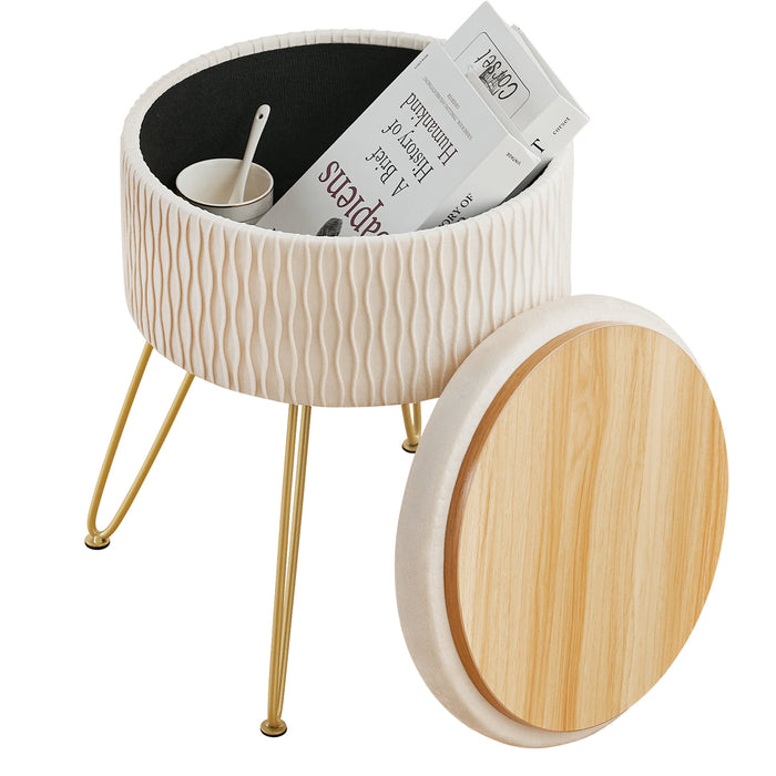 Foerster Storage Vanity Stool